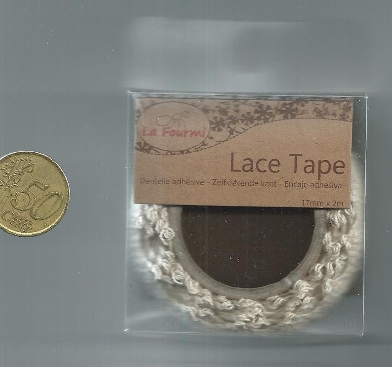 Fin de Série Ruban de DENTELLES adhésives : Lace Tape 17mm x 2m image 6