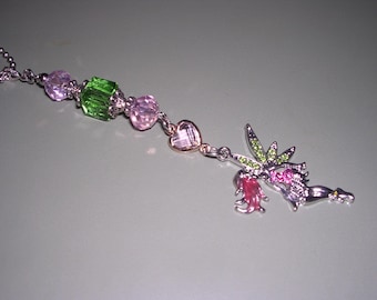 Fairy Rear View Mirror Charm, Pixie Car Charm, Fairy Car Hanger