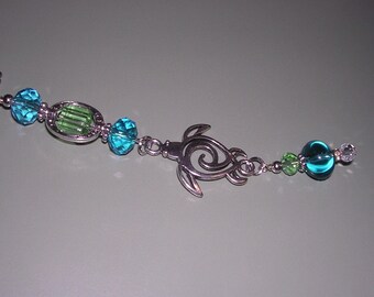 Turtle Rear View Mirror Charm, Sea Turtle Charm, Silver Sea Turtle, Beach Lover&#39;s Charm,