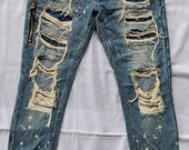 distressed denim forever 21 homeless fashion like seditionaries pants punk fashion like kapital boro undercover