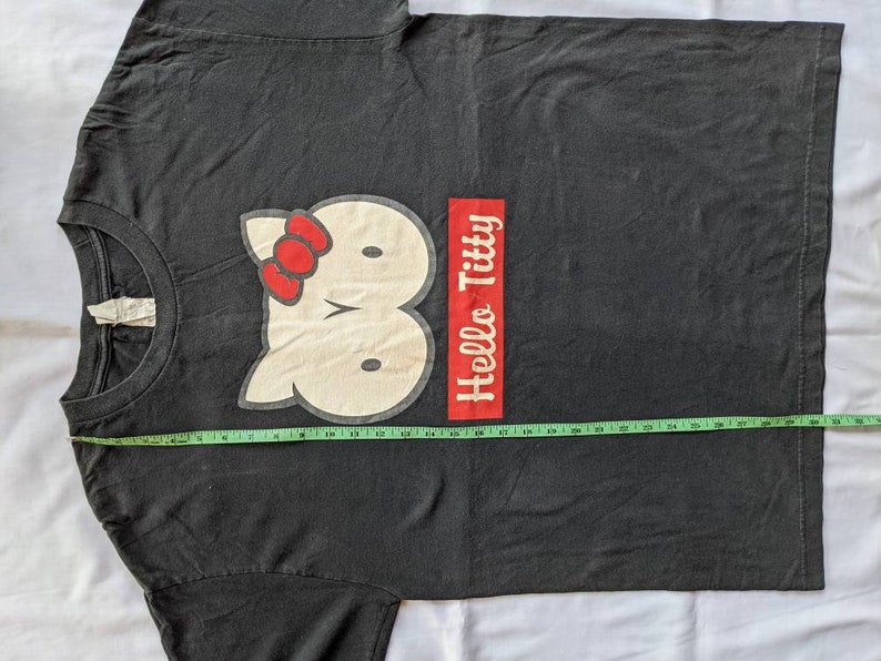 Vintage Y2K Hello Titty parody Hello Kitty shirt