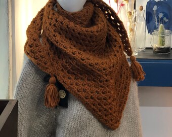 Hand crocheted shawl