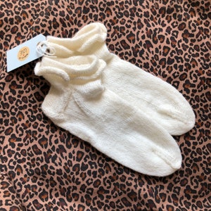 Hand knitted wool socks 38/39