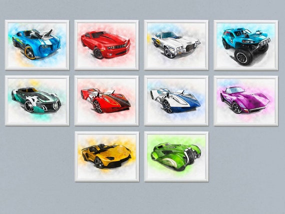 car prints for nursery