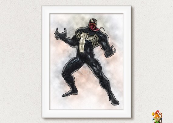 Super Hero Movie Digital Poster Download Watercolor Printable Wall Decor Art Printable Il_570xn