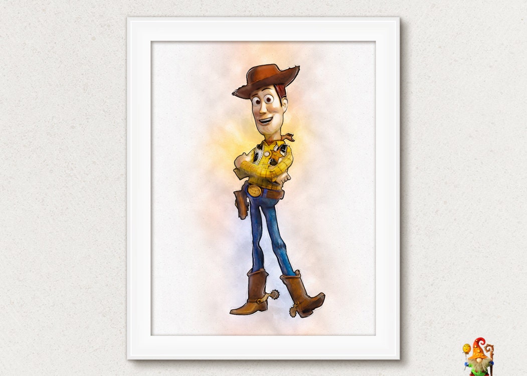 Sheriff Woody print Toy Story print poster Pixar Toy Story | Etsy