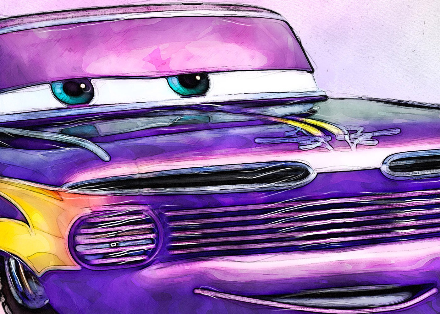Disney Cars Print Disney cars poster Cars printable art Cars Etsy