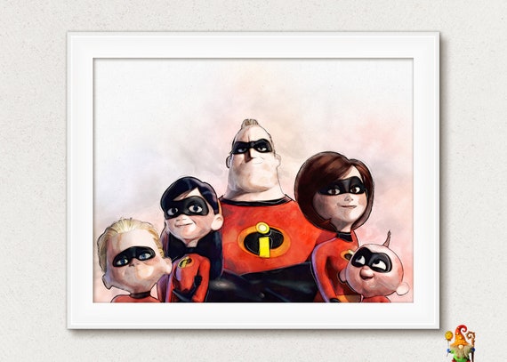 The Incredibles print poster Syndrome Incredibles wall art Incredibles nursery decor Wall art poster Incredibles Gift Printable download Il_570xn