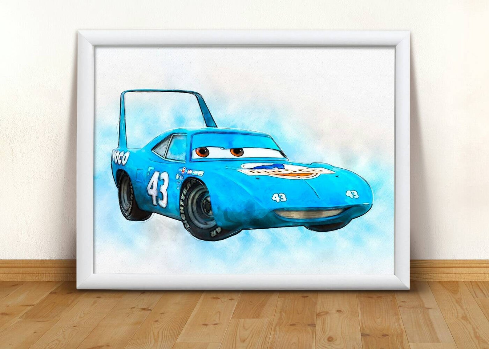 Strip The King Weathers print Disney Cars print poster wall Etsy