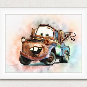 Disney Cars printable art Disney Cars print Disney Cars | Etsy