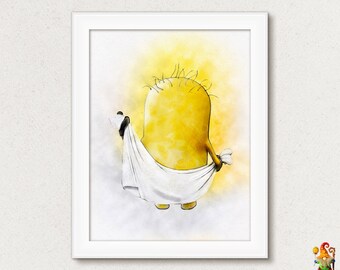Minions Print Poster Despicable Me Minions Wall Art Decor Printable Download Girl Baby Shower Print Minions Bob Stuart Kevin Print Printable