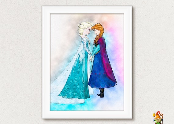 Frozen Elsa Print Elsa Printable Disney Frozen Poster Frozen Wall