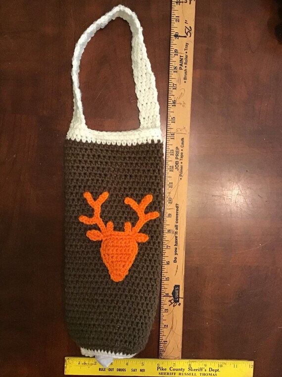 crochet owl plastic bag holder
