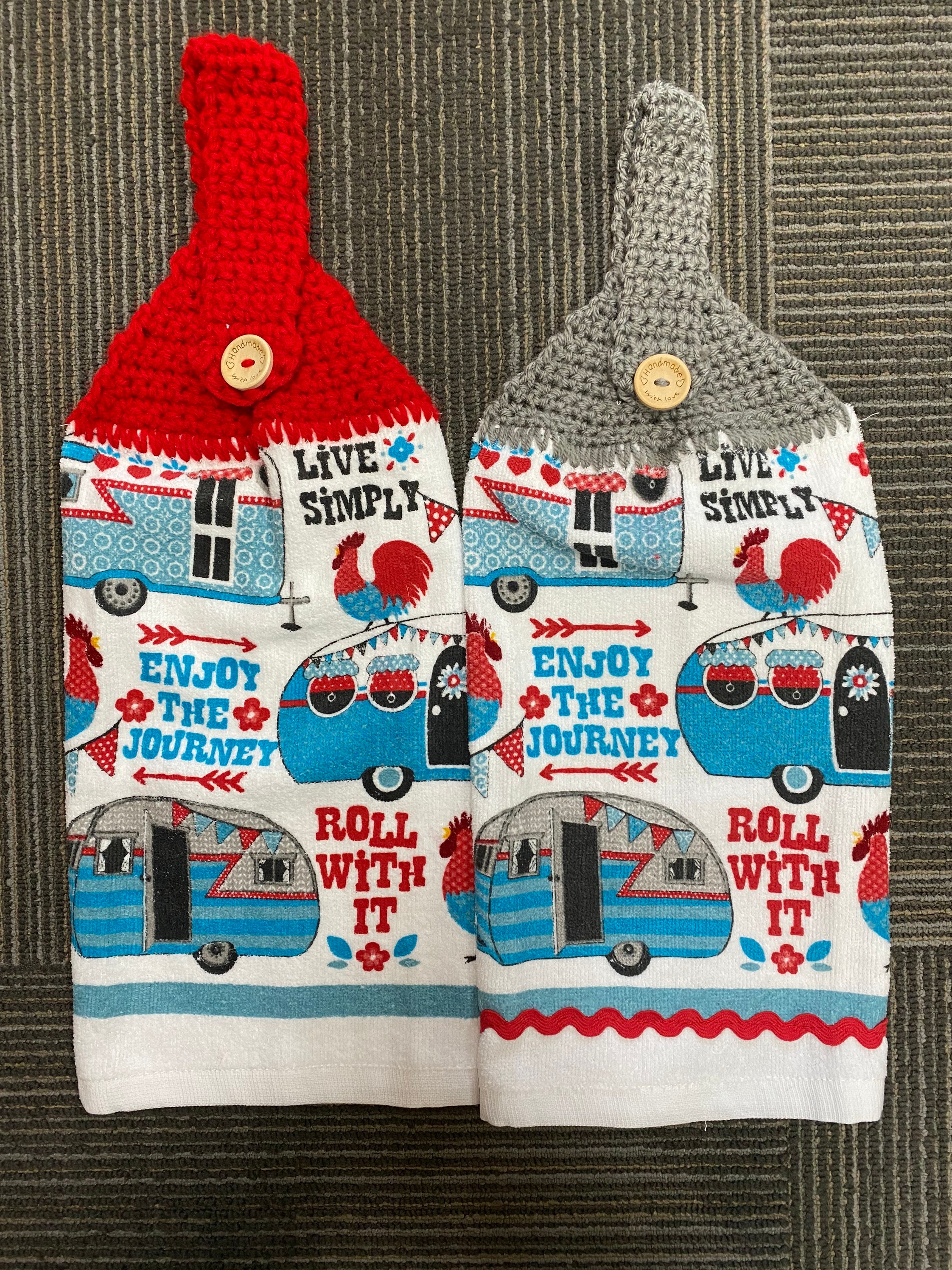 Crochet Camper Dish Towels Set of Two Etsy