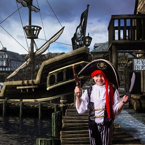 Pirate Digital Backdrop, Pirate Background, Pirate Cosplay Backdrop