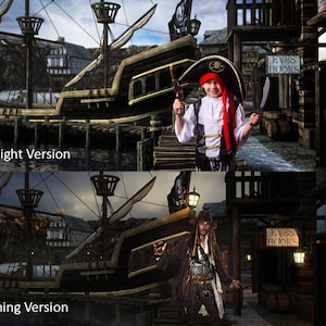 Pirate Digital Backdrop, Pirate Background, Pirate Cosplay Backdrop, Pirate Digital Background, Photoshop Backdrop, Pirate Ship Backdrop
