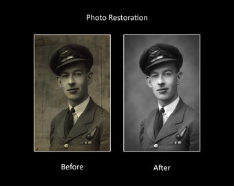 Photo Restoration, Restore Damaged Photograph, Fix Old Photo, Repair Faded, Stained, Scratched, Torn Photos, Image Enhancement
