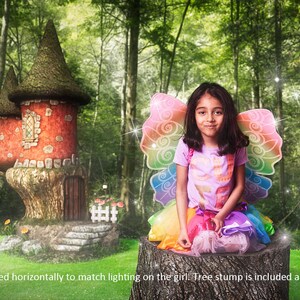 Fairy Backdrop, Fairy House Digital Background, Fantasy Portrait Backdrop, Composite Photography, Fairy Overlay, Woodland Fairies Backdrop