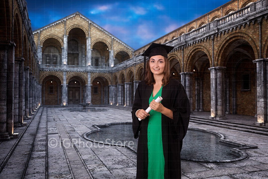 Graduation Digital Backdrop, High School, College, University ...