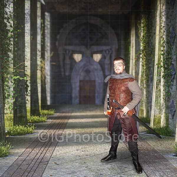 Medieval Fantasy Cosplay Digital Background, Castle Hall Digital Backdrop, Costume Portrait Background, Cosplay Photography Backdrop