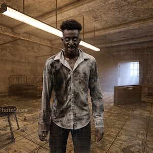 Halloween Verlassenes Krankenhaus Digitaler Hintergrund, Grungy Verlassener Krankenhaus Ward Hintergrund, Zombie Apocalypse Cosplay Hintergrund