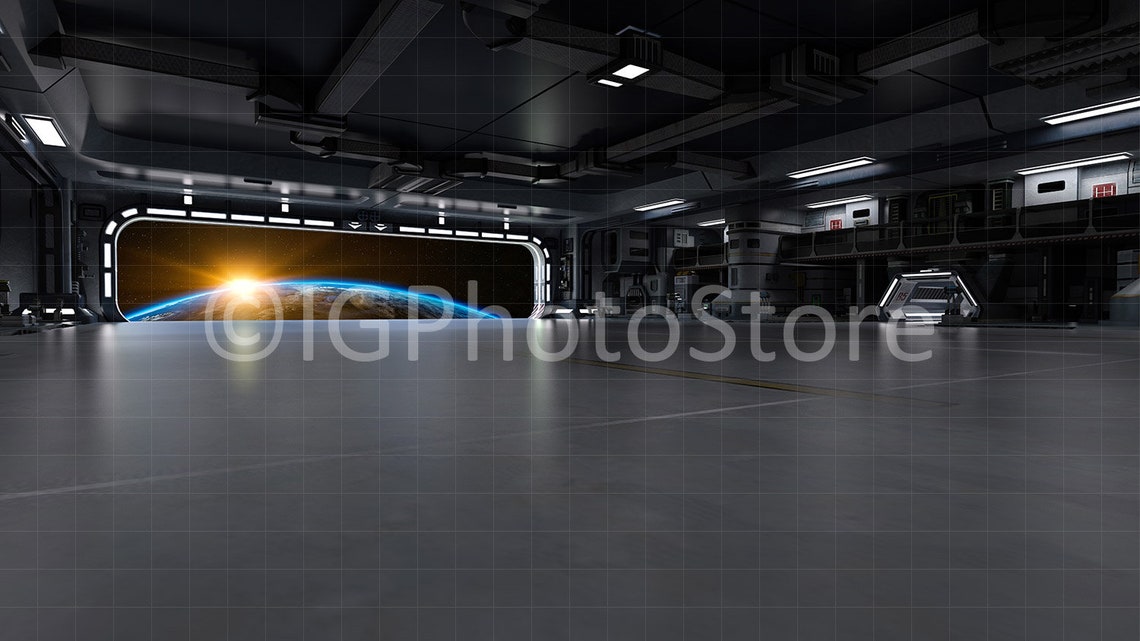 Sci-fi Digital Backdrop & Overlay Bundle, Digital Backgrounds ...