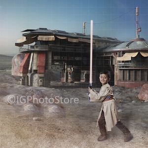 Sci Fi Cosplay Achtergrond, Star Base Digitale Achtergrond voor Composiet Fotografie, Alien Planet Wars, Post Apocalyptische Achtergrond