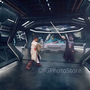 Star Ship Digitale Achtergrond, Space Fantasy Wars Digitale Achtergrond, Sci-Fi Cosplay Achtergrond voor Composiet Fotografie, Ruimte Schip Achtergrond