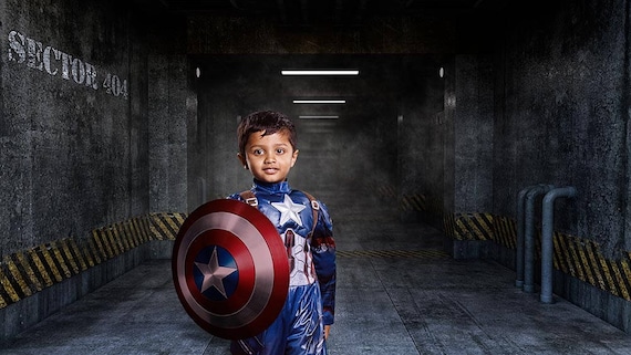 Superhero Cosplay Backdrop, Digital Backdrop, Superhero Background, Cosplay Background, Urban Backdrop, Photoshop Backdrop / Background