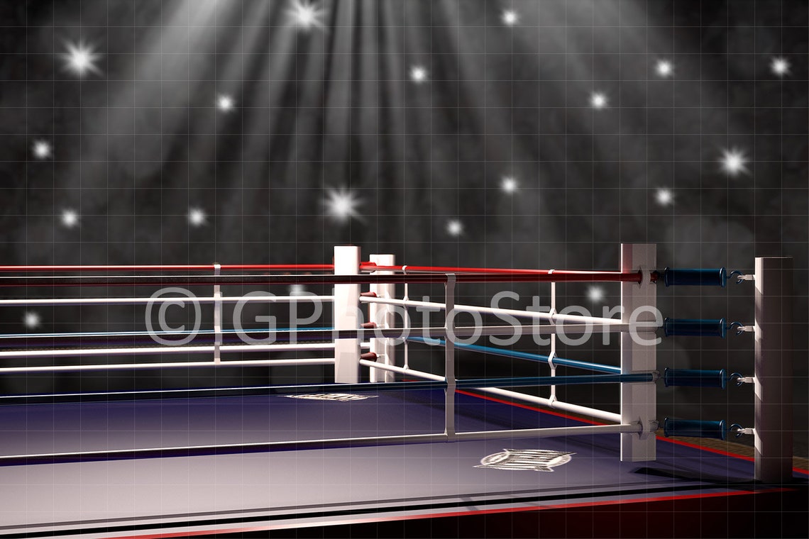 Boxing Ring or Wrestling Ring Digital Backdrop Sports Etsy