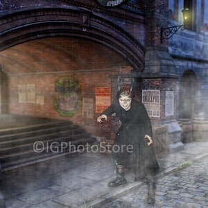 Victorian London Backdrop, Steampunk Digital Background, Cosplay Backdrop, Cosplay Background, Vintage Costume Portrait Background