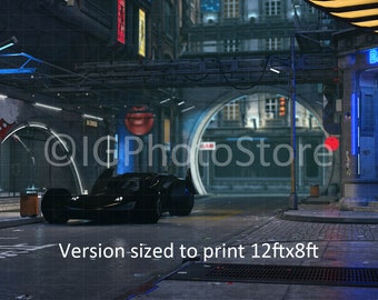 Afdrukbare superheld achtergrond, photo booth achtergrond, digitale cosplay fotografie achtergrond