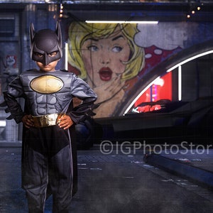 Superhero Cosplay Digital Background, Super Hero Backdrop, Comic Book Hero Backdrop for Composite Photography