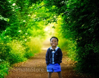 Summer Digital Backdrop,  Woodland Path Background, Dreamy Spring Background, Forest Path, Green Trees Backdrop for Portrait Photographers