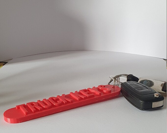 3D Printed Giant Personal Keyring Etsy