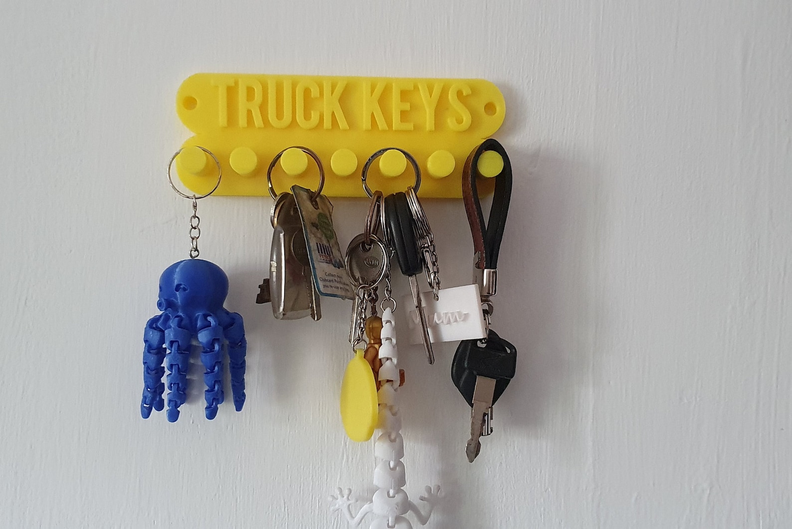 Customisable 3D Printed Wall Mounted Personalised Key Holder Etsy
