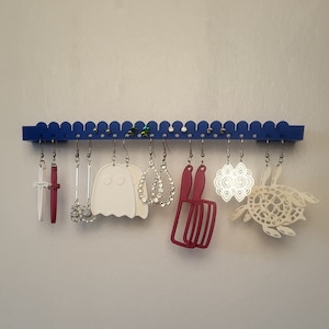 Wall Mounted Earring Holder - Easy Stud Access