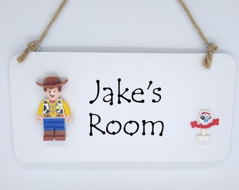 Woody Forky Toy Story Personalised door sign plaque Mini Figure