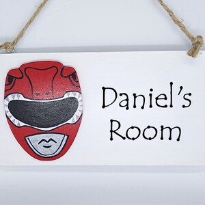 Power Rangers Personalised Childs Door Sign Plaque Ideal Gift | Etsy UK