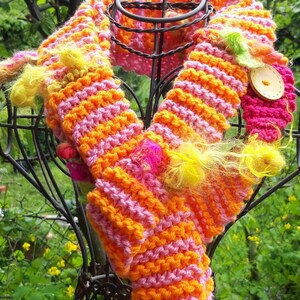 Wool necklace, pep, color,