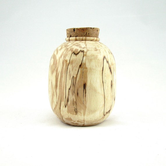 Small Wood Vase Decorative Vase Wood Container Design Vase Etsy