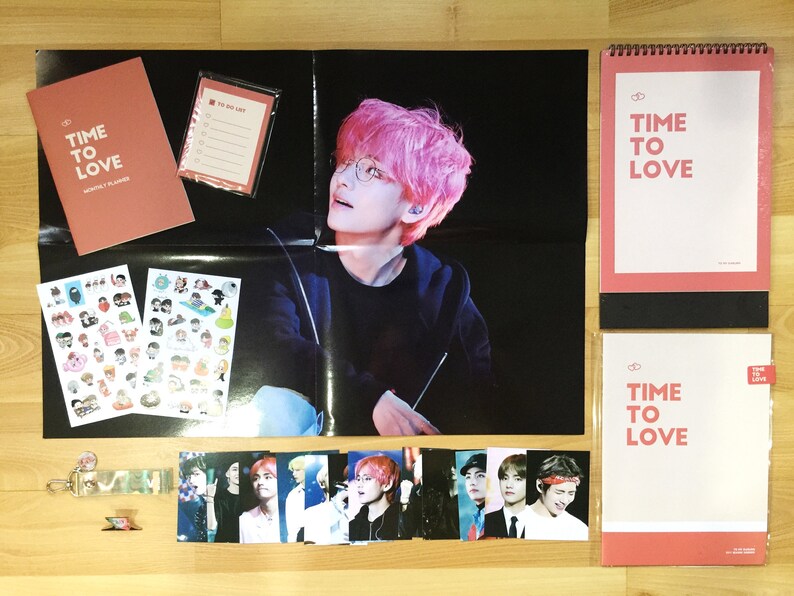 Key cahin Mini photo card Jimin BTS Bangtan Boys JIMIN Desk Calendar with Instagram Card