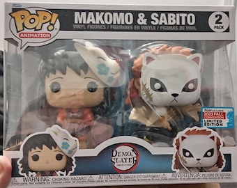 Pack de 2 Funko POP! Makomo y Sabito (Demon Slayer)