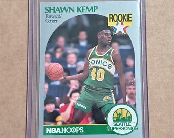 Shawn Kemp Rookie RC 279, NBA Hoops seatle supersonics