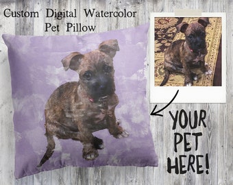 CUSTOM ORDER Dorm Room Gift, Custom Pet Pillow, Personalized Pet Pillow, Dog Lover Gift, Pet Pillow, Pet Loss Gift, Pet Memorial Gift