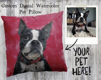 CUSTOM ORDER Dog Mom Gift, Custom Pet Pillow, Personalized Pet Pillow, Dog Lover Gift, Pet Pillow, Pet Loss Gift, Pet Memorial Gift