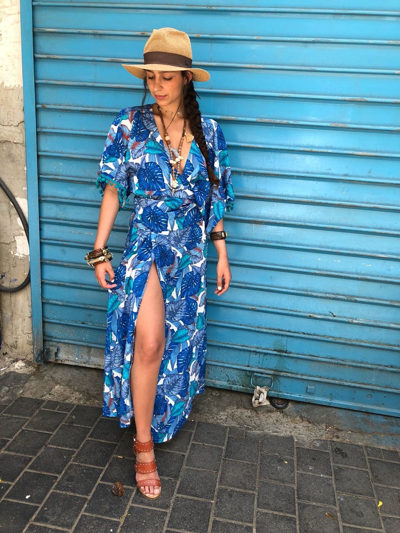 boho kimono dress