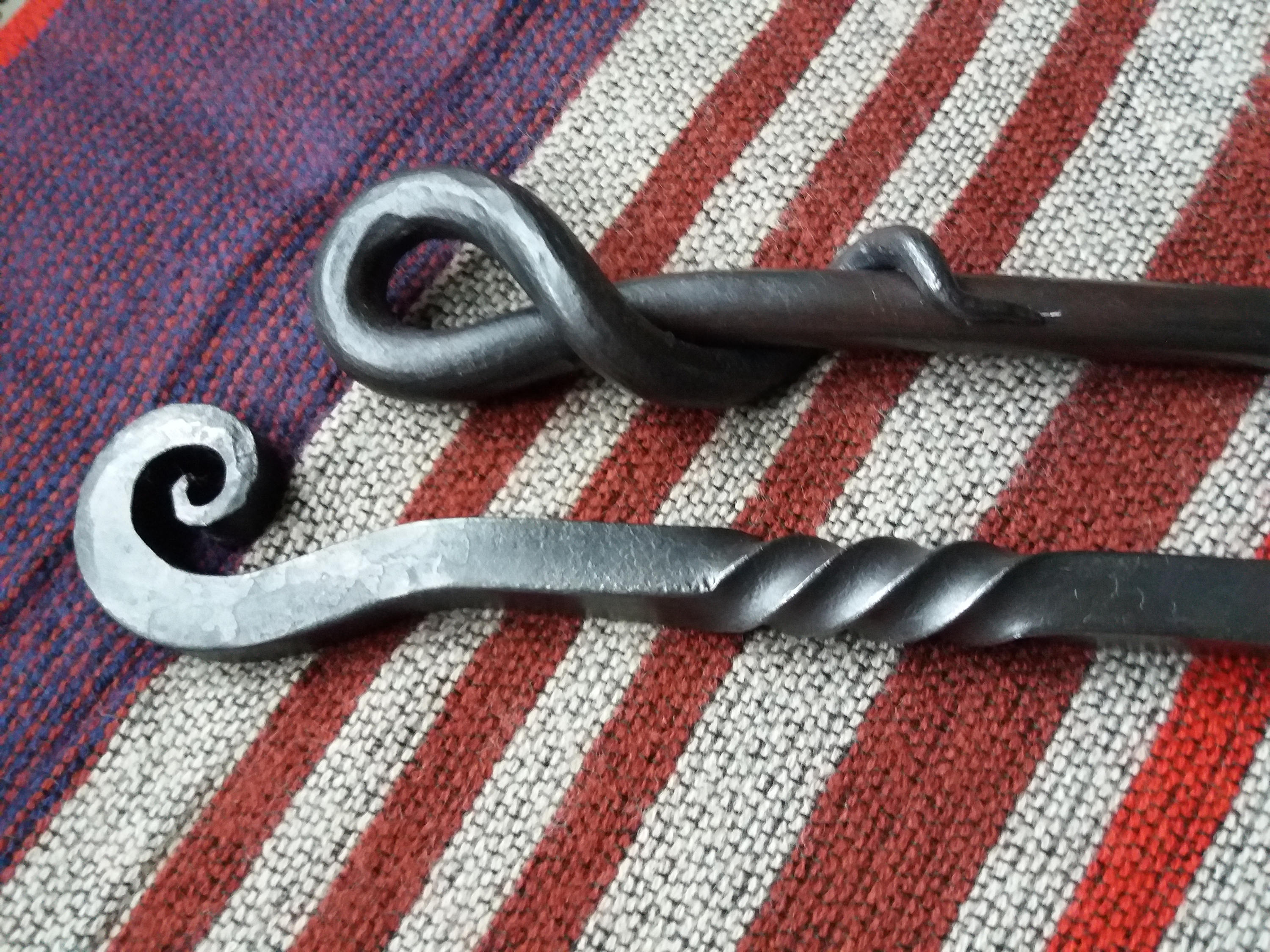 Wrought Iron Fire Pokers Etsy UK