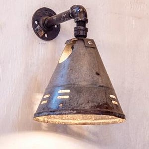 Vintage Single Cone Wall Sconce