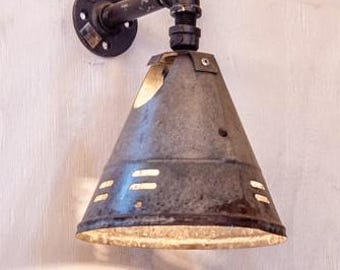 Vintage Single Cone Wall Sconce